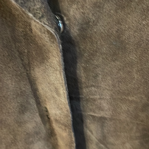 J Khaki Brown Suede Leather Women’s Jacket LS Size XL - Picture 3 of 5